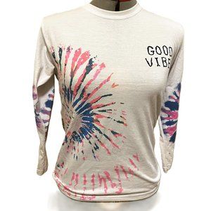 Long Sleeve Good Vibes Tie Dye